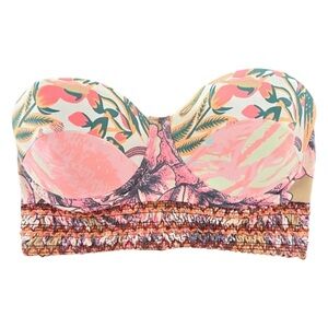 MAAJI Underwire tie back bandeau bikini top size Small